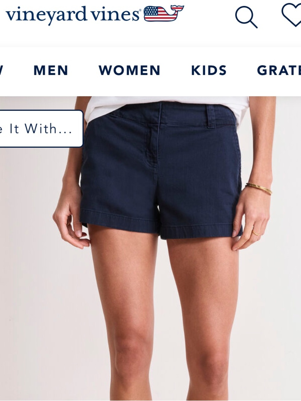 Vineyard Vines Navy Chino Shorts